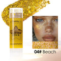 Sparkling Sequins Glitter Gel Stick Highgloss Shine White Pearl Pink Eyeshadow Glitter Face Body Painting Brighten Stage Makeup