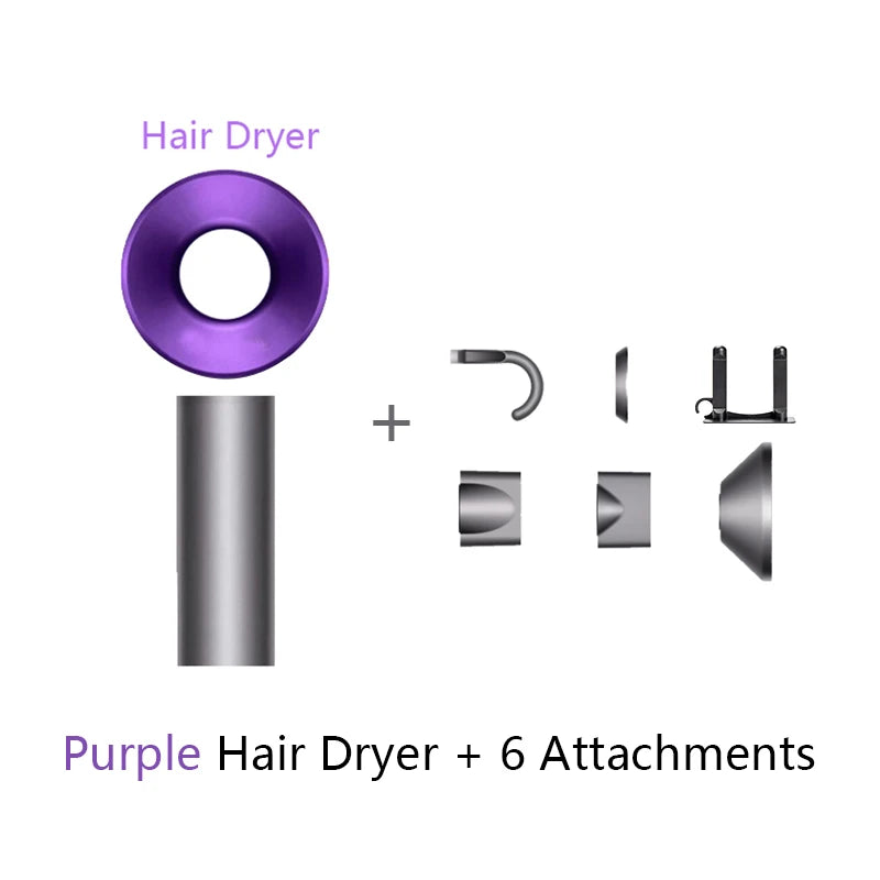 Ion Hair Dryer with Curls Diffuser 5 In 1 Super Ionic Hairdryer Woman Electric Barber Blower Leafless Professional Dry Machine