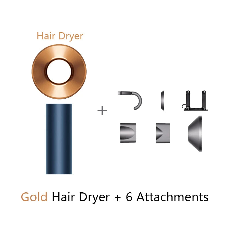 Ion Hair Dryer with Curls Diffuser 5 In 1 Super Ionic Hairdryer Woman Electric Barber Blower Leafless Professional Dry Machine