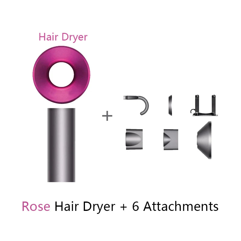 Ion Hair Dryer with Curls Diffuser 5 In 1 Super Ionic Hairdryer Woman Electric Barber Blower Leafless Professional Dry Machine