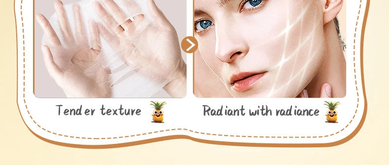 8pcs SADOER Fresh Fruits Face Mask Facial skincare Moisturizing Brightening Firming Hydrating Facial Masks for Face Skin Care