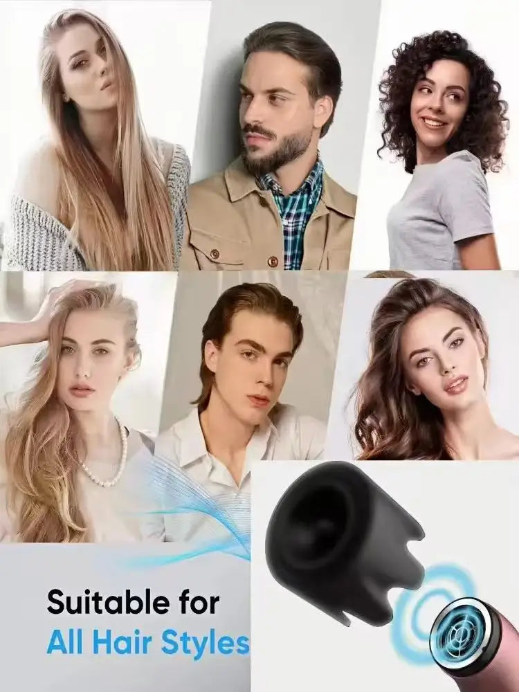 Ion Hair Dryer with Curls Diffuser 5 In 1 Super Ionic Hairdryer Woman Electric Barber Blower Leafless Professional Dry Machine