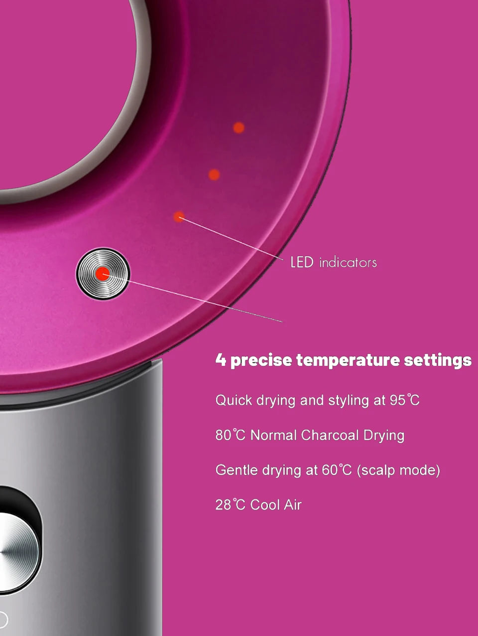 Ion Hair Dryer with Curls Diffuser 5 In 1 Super Ionic Hairdryer Woman Electric Barber Blower Leafless Professional Dry Machine