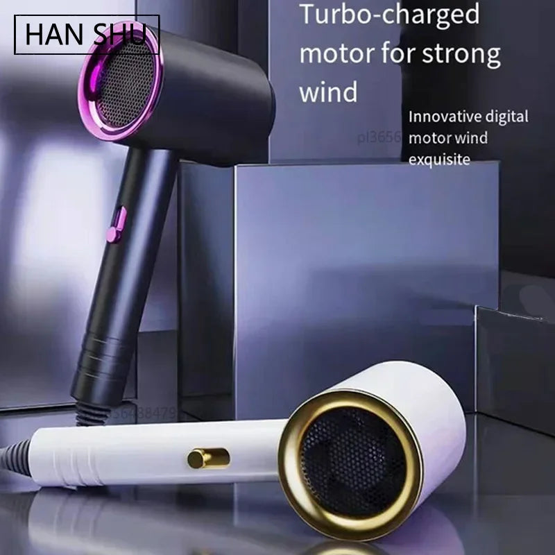 2025 High-quality Hair Dryers Professional Turbocharged Electric Combs Strong Wind Low Noise Free Delivery