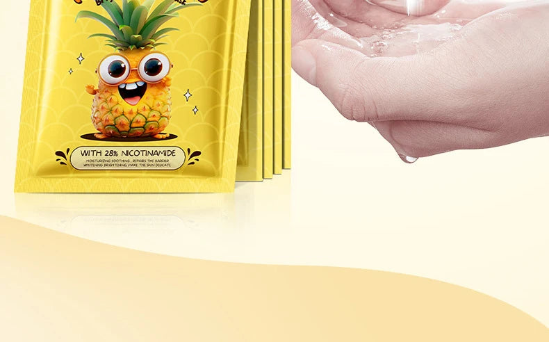 8pcs SADOER Fresh Fruits Face Mask Facial skincare Moisturizing Brightening Firming Hydrating Facial Masks for Face Skin Care