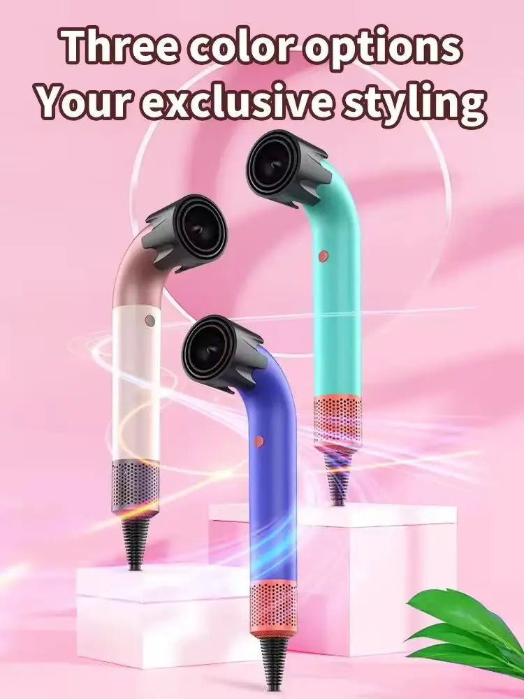 Ion Hair Dryer with Curls Diffuser 5 In 1 Super Ionic Hairdryer Woman Electric Barber Blower Leafless Professional Dry Machine