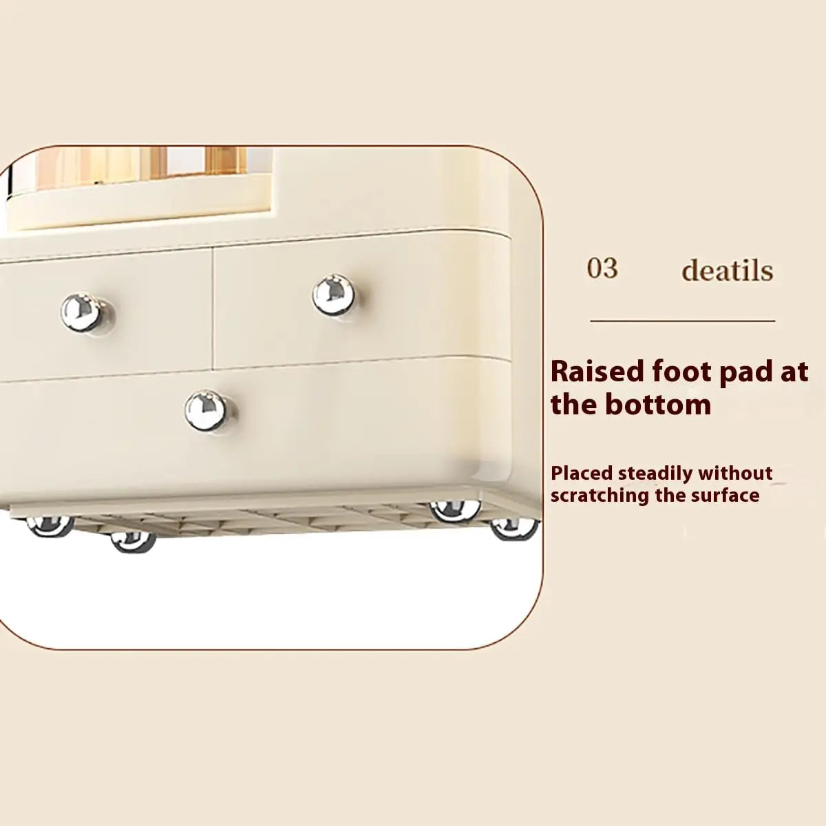 360° Rotating Makeup Organizer for Vanity with Drawers, Large Capacity Cosmetic Display Case, skincare organizer, Cosmetic Organ