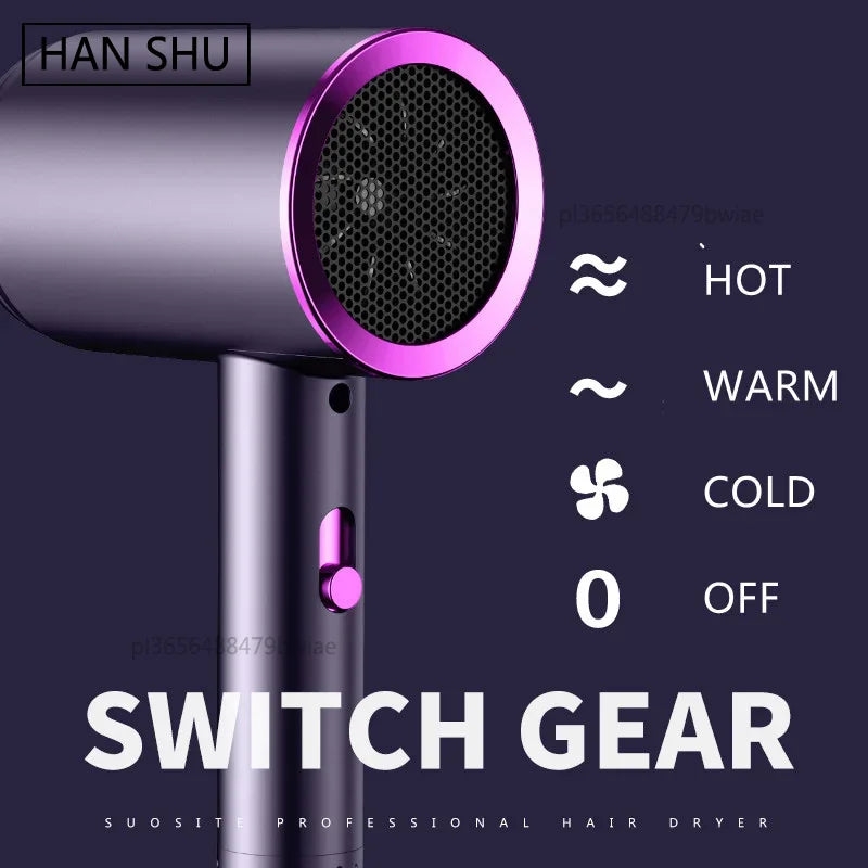2025 High-quality Hair Dryers Professional Turbocharged Electric Combs Strong Wind Low Noise Free Delivery