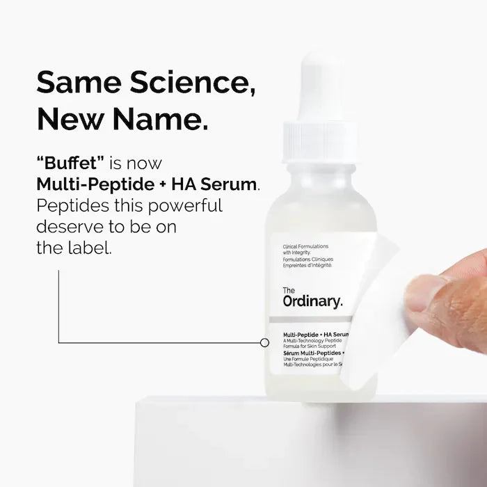 Multi-Peptide + HA Serum 30ml Amino Acids and Hyaluronic Acid Complexes To Help Improve The Appearance of Firmness Elasticity