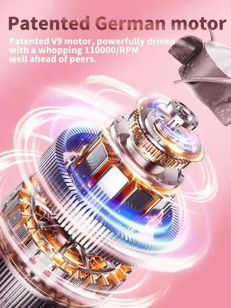 Ion Hair Dryer with Curls Diffuser 5 In 1 Super Ionic Hairdryer Woman Electric Barber Blower Leafless Professional Dry Machine