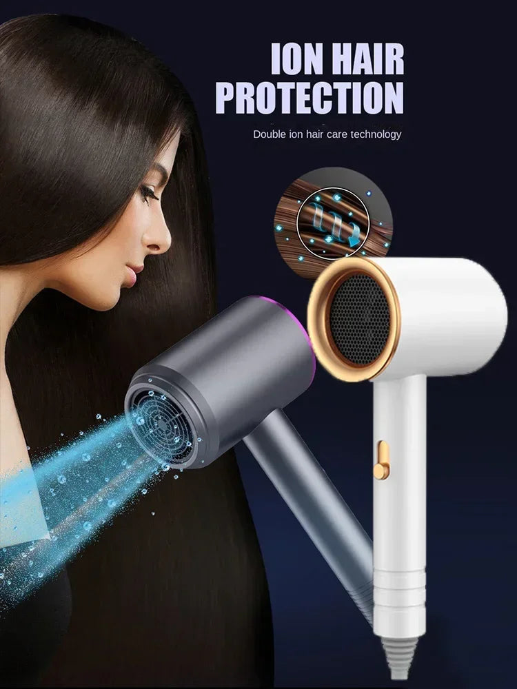 2025 High-quality Hair Dryers Professional Turbocharged Electric Combs Strong Wind Low Noise Free Delivery